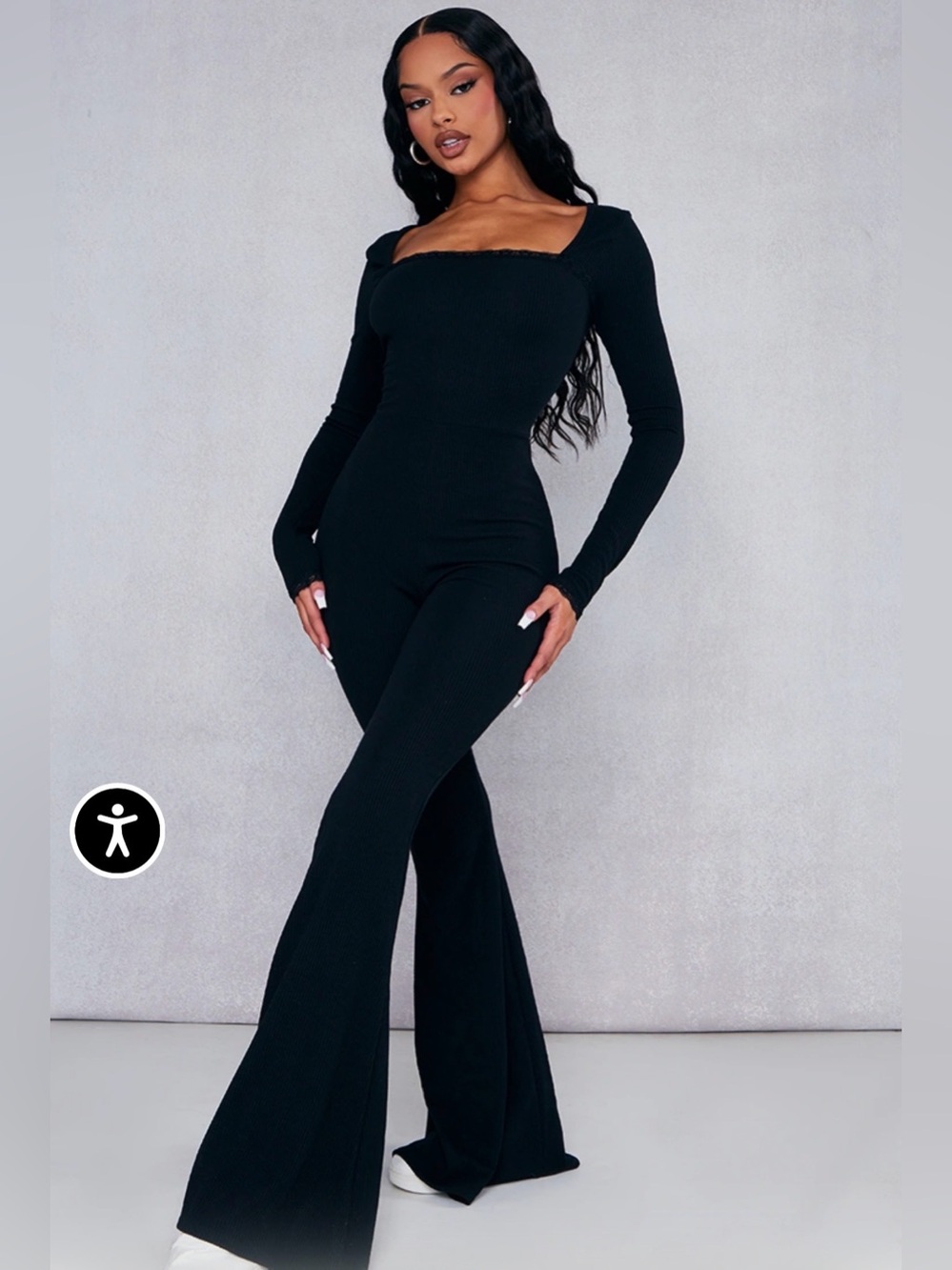 Women’s super flare jumpsuit